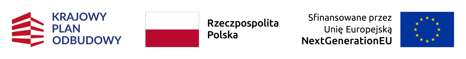 Krajowy Plan Odbudowy · Rzeczpospolita Polska · Sfinansowane przez Unię Europejską NextGenerationEU